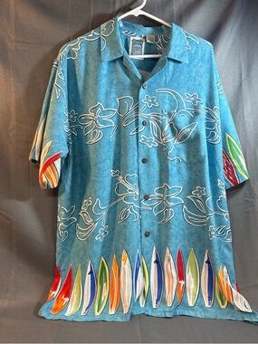 Genuine ocean current vintage original men’s surfboard Hawaiian shirt size large